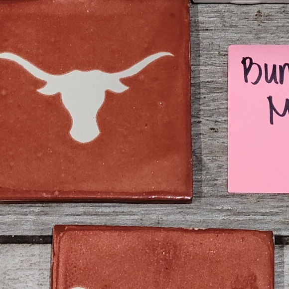 Texas Longhorns 5 piece bundle decorative tiles or coasters - Picture 2 of 6